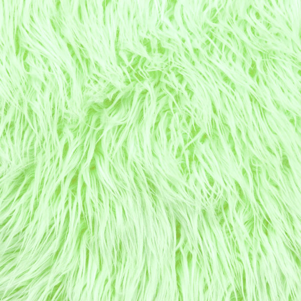 Lime Green Iced Faux Fur Fabric