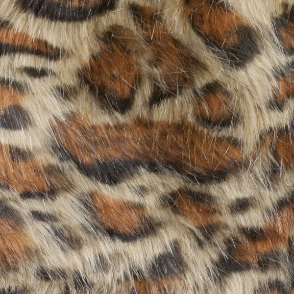 Leopard Print Luxury Faux Fur Fabric