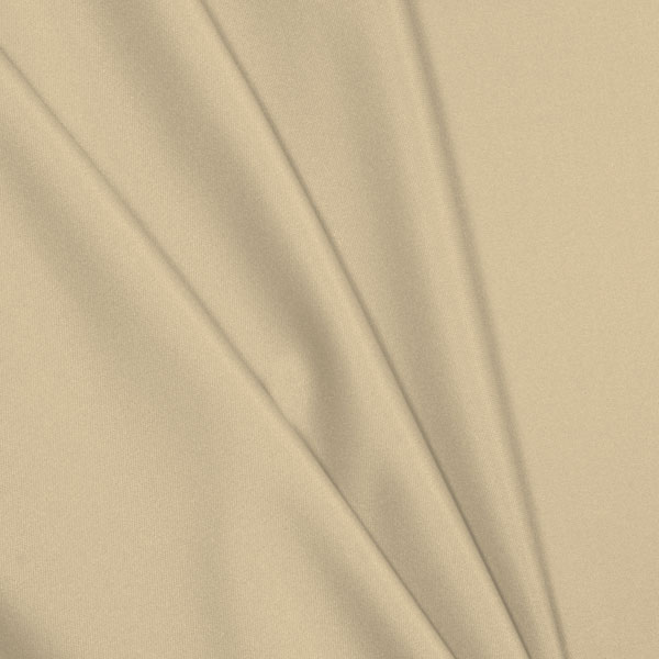 Ivory Polyester Interlock Fabric