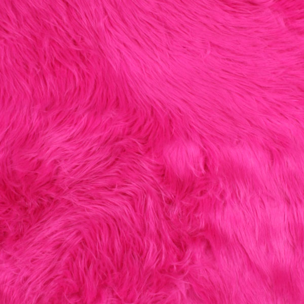 Fuschia Shag Faux Fur