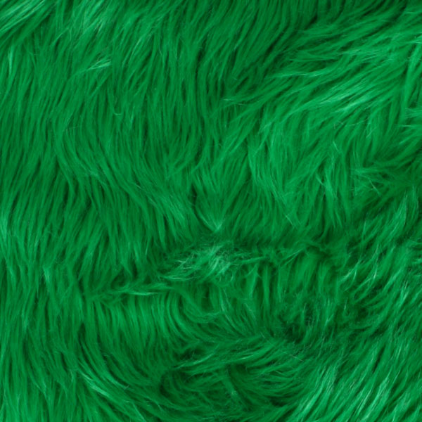 Kelly Green Shag Faux Fur
