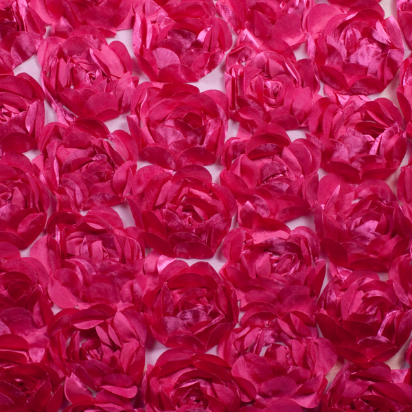 Large Hot Pink Rosette Fabric