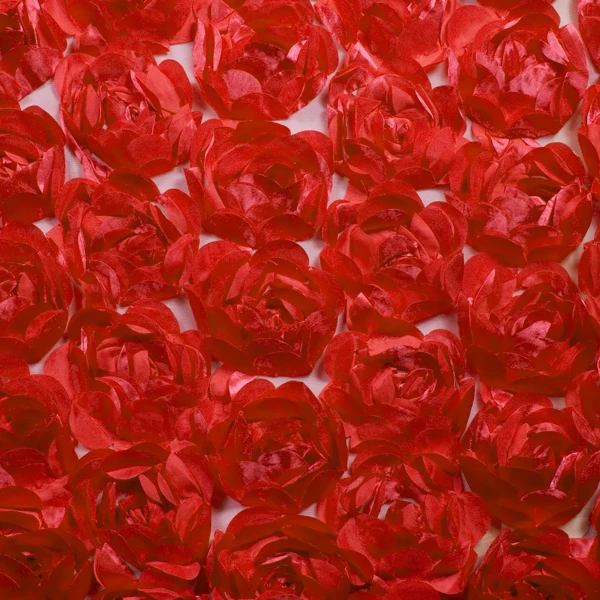 Large Red Rosette Fabric