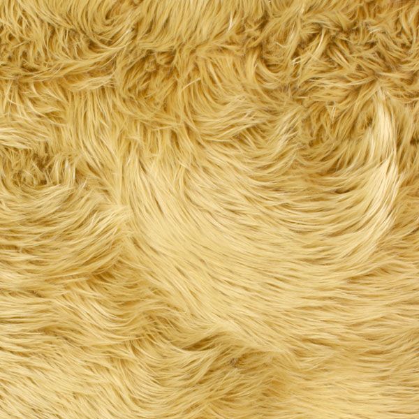 Tan Shag Faux Fur Fabric