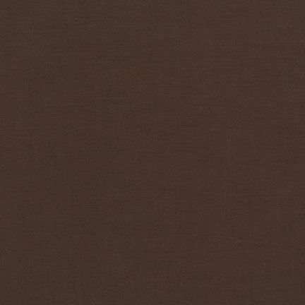Chocolate Kona Cotton by Robert Kaufman