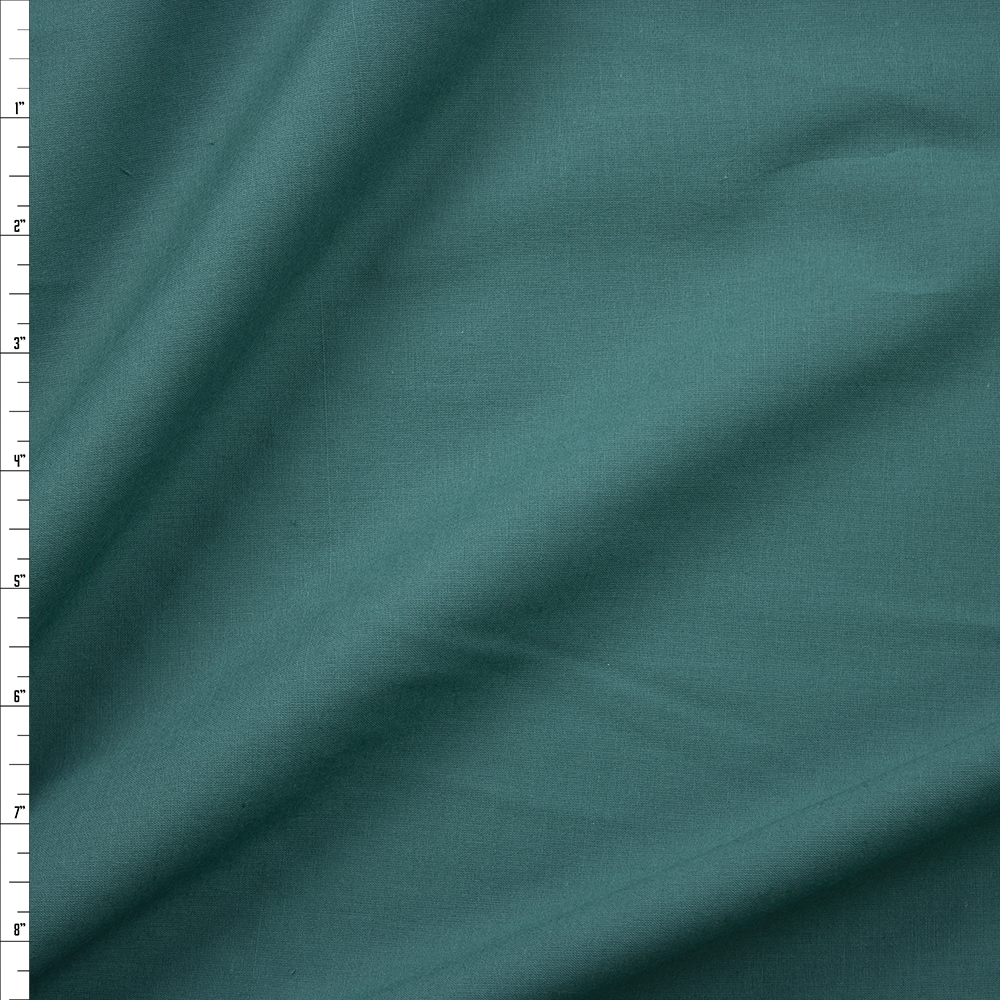 Teal Cotton Lawn Fabric By The Yard