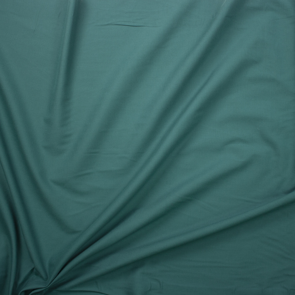 Teal Cotton Lawn Fabric By The Yard - Wide shot