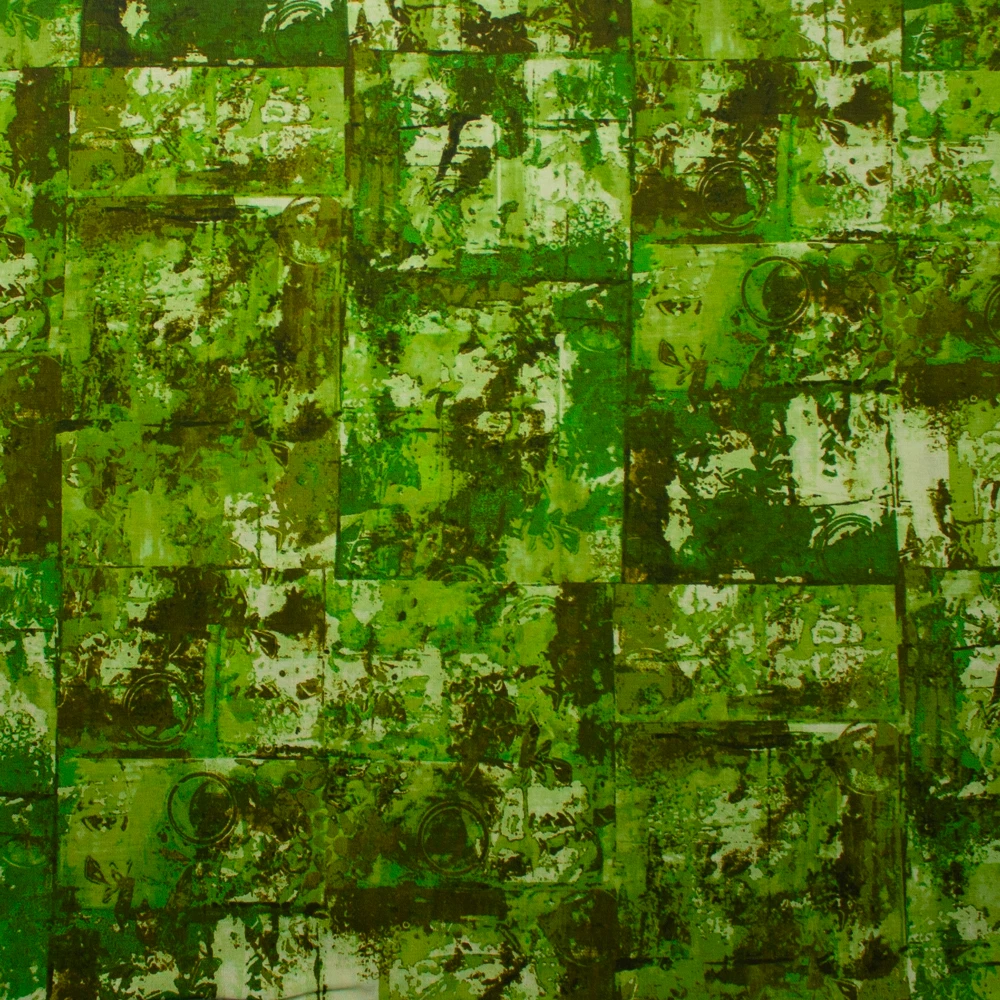 Warehouse District Green by Robert Kaufman Cotton/Linen Blend Fabric By The Yard - Wide shot