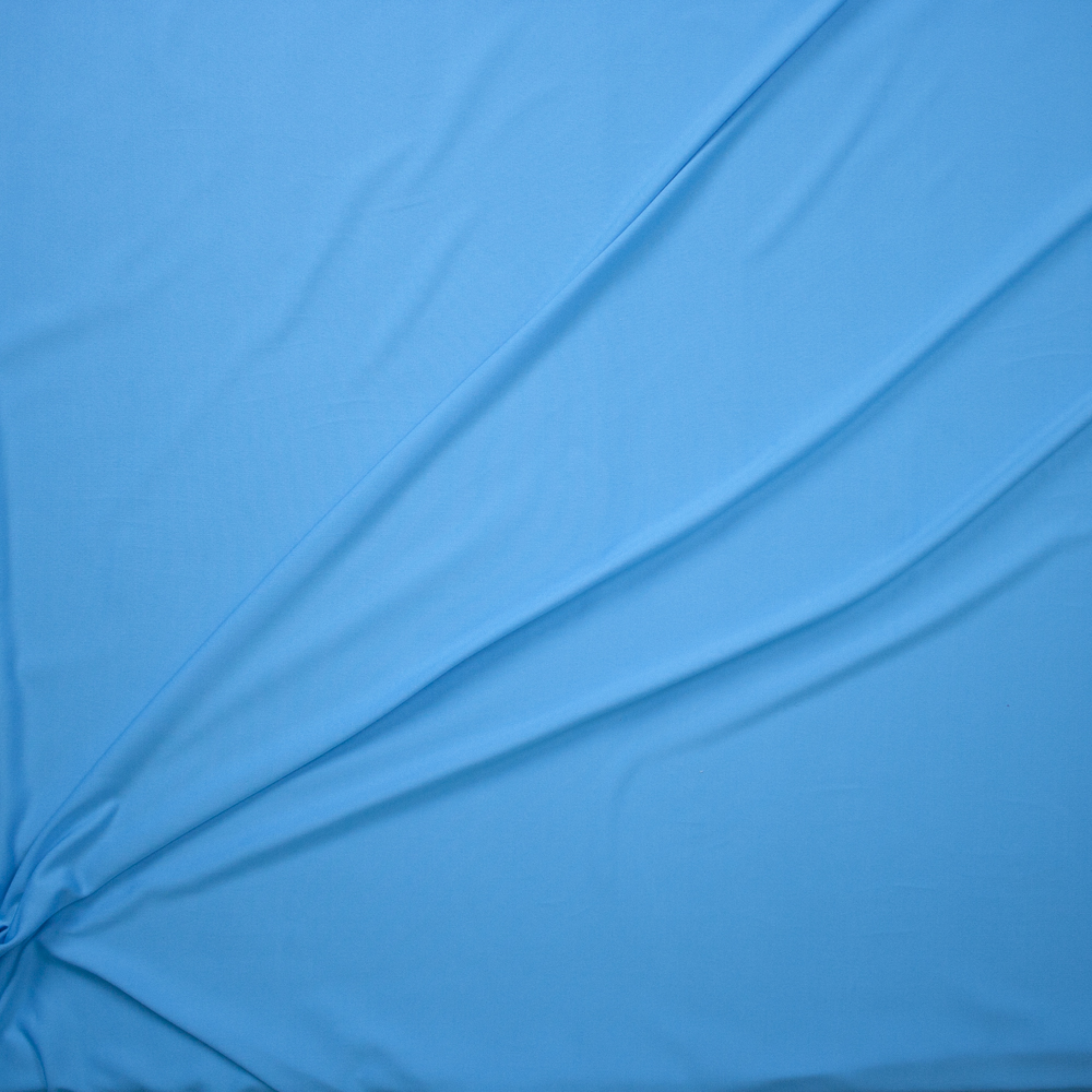 Candy Blue Moisture Wicking Athletic Knit Fabric By The Yard - Wide shot