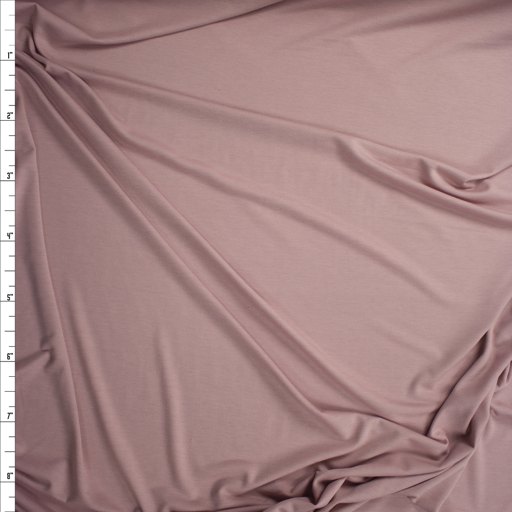 Blush Poly/Rayon French Terry Fabric By The Yard