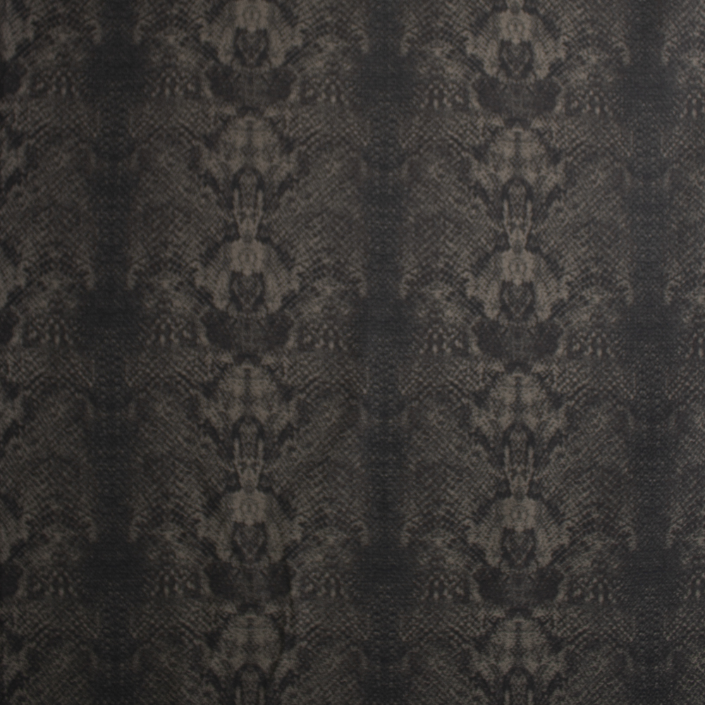 Dark Snakeskin Heavyweight Stretch Twill Fabric By The Yard - Wide shot