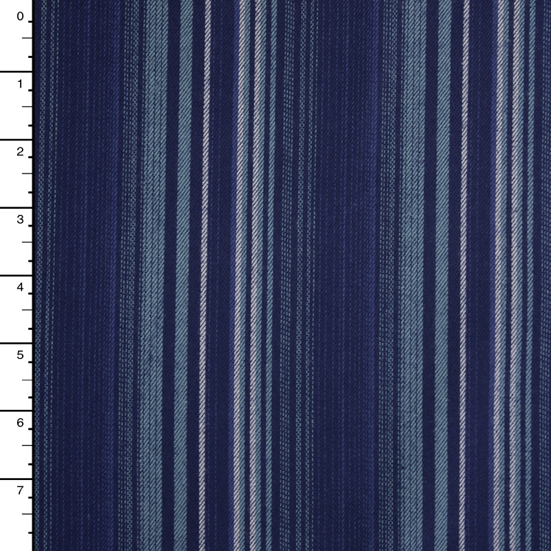 Storm Tamarack Stripe Cotton Flannel by Robert Kaufman Fabric By The Yard