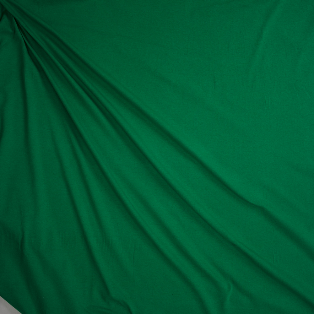 Kelly Green 7oz Stretch Cotton Jersey Knit Fabric By The Yard - Wide shot