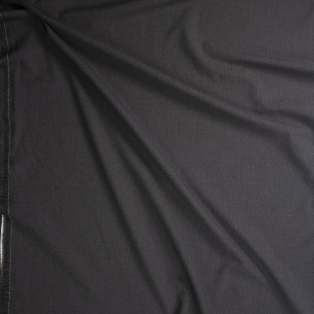 Charcoal Heather Midweight Stretch Suiting Fabric By The Yard - Wide shot