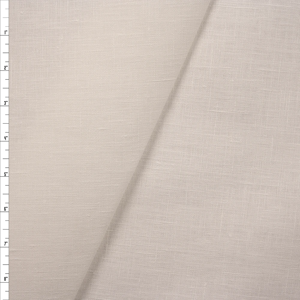 Offwhite Heavyweight Linen Fabric By The Yard
