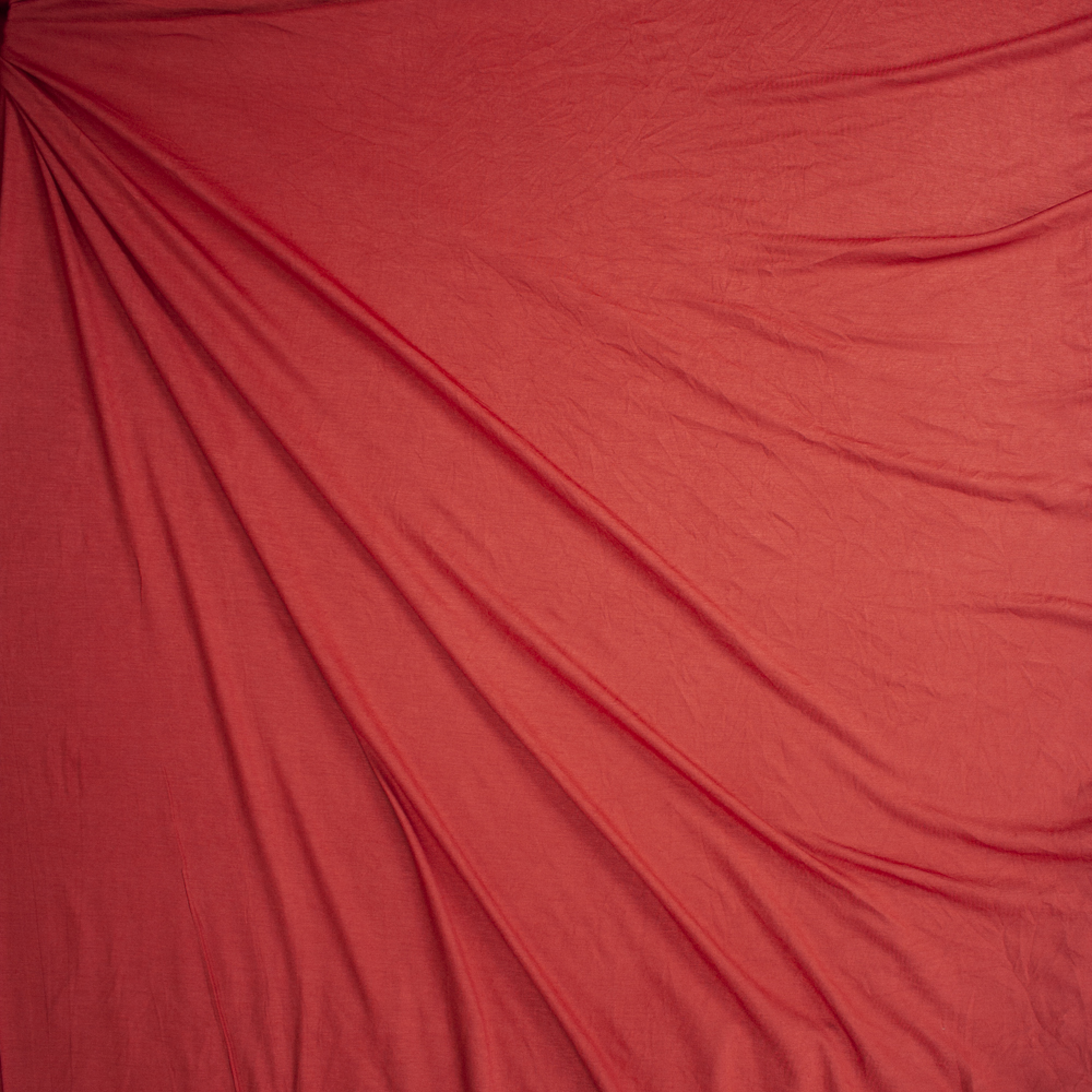 Rust 220gsm Designer Rayon/Spandex Jersey Knit Fabric By The Yard - Wide shot