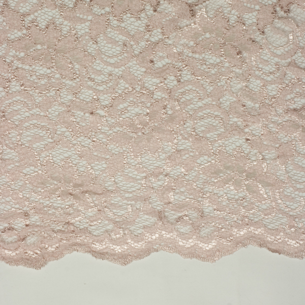 Blush Designer Double-Scalloped Lace