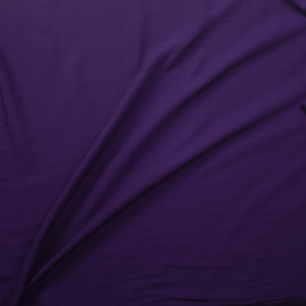 Plum Solid Rayon Challis Fabric By The Yard - Wide shot