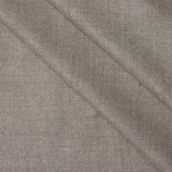 Tan Heather Brushed Wool Gabardine Fabric