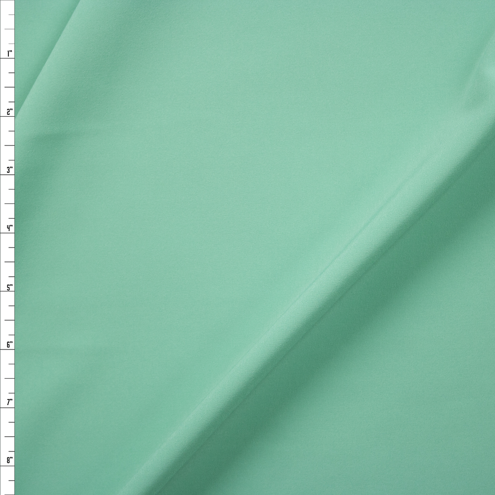 Mint Blouse Weight Stretch Polyester Woven Fabric By The Yard