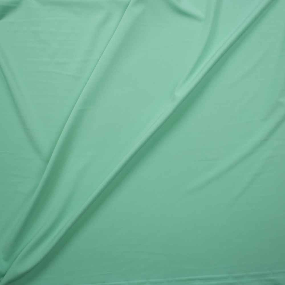 Mint Blouse Weight Stretch Polyester Woven Fabric By The Yard - Wide shot