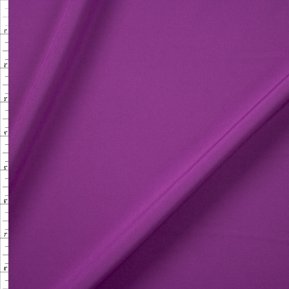 Wildberry Blouse Weight Stretch Polyester Woven Fabric By The Yard