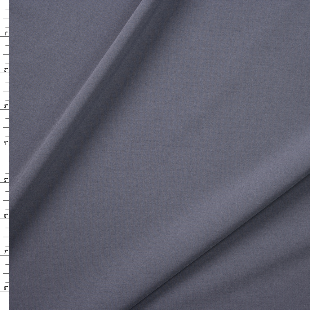 Slate Blouse Weight Stretch Polyester Woven Fabric By The Yard