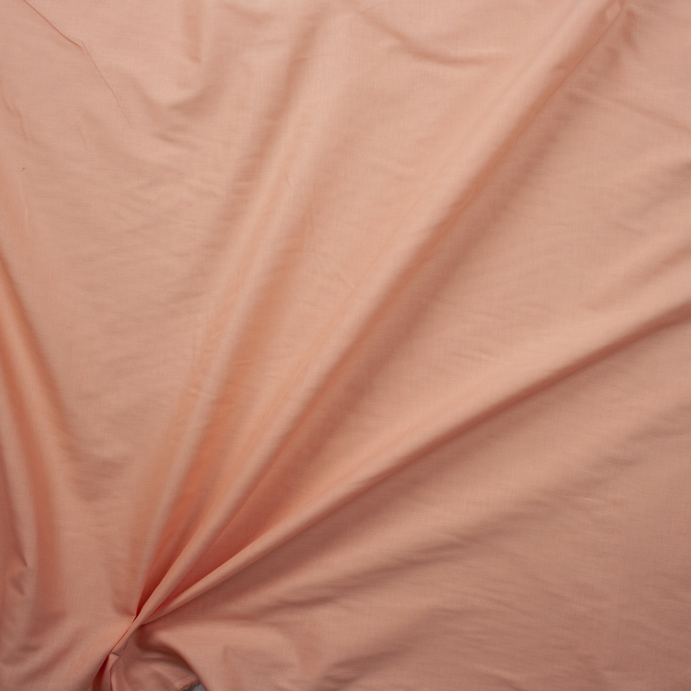 Sherbet Orange Designer Cotton Lawn Fabric By The Yard - Wide shot