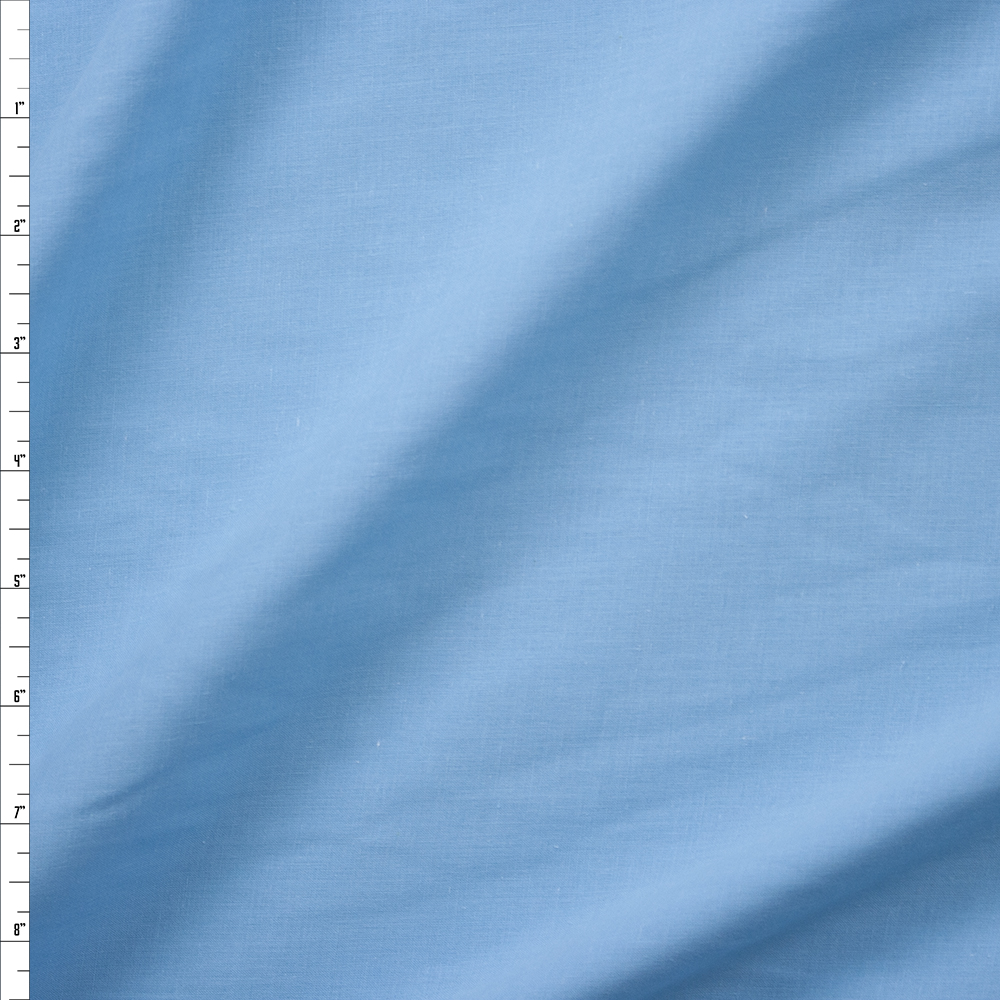 Light Blue Designer Cotton Lawn Fabric By The Yard
