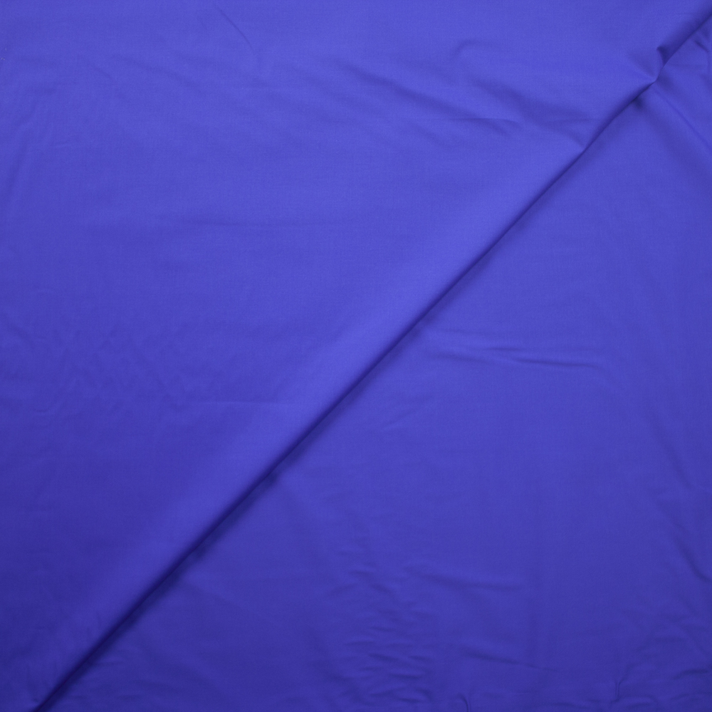 Blurple Midweight Designer Stretch Cotton/Poly Poplin Fabric By The Yard - Wide shot