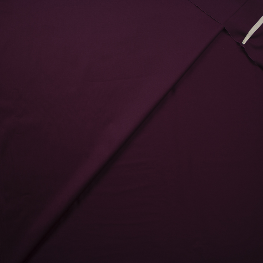 Wine Midweight Designer Stretch Cotton/Poly Poplin Fabric By The Yard - Wide shot