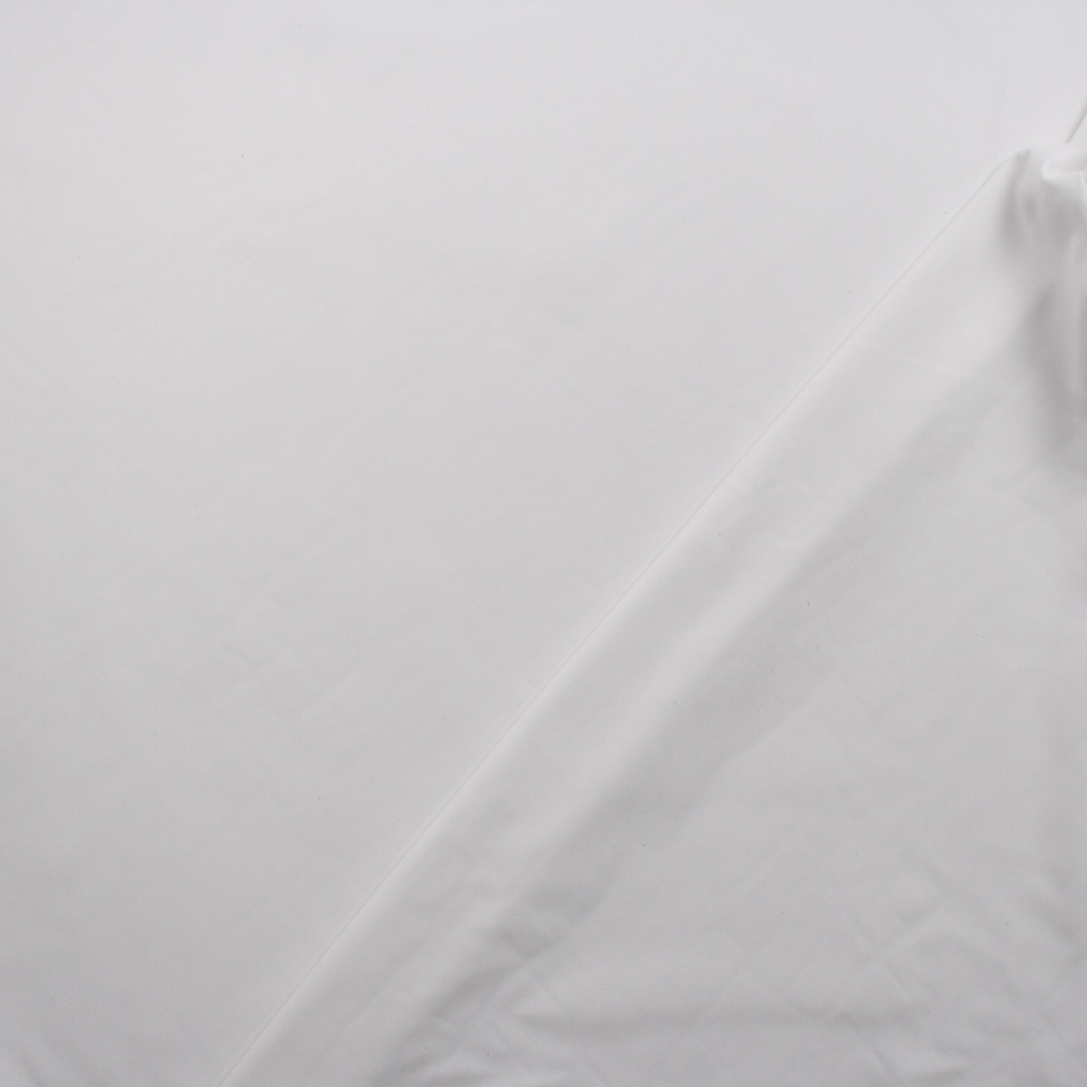 White Midweight Cotton Oxford Fabric By The Yard - Wide shot