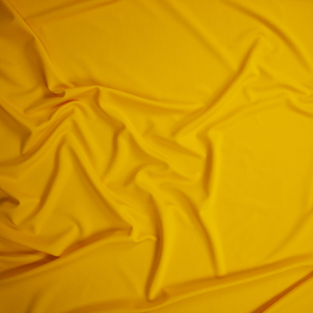 Yellow Gold Bullet Textured Liverpool Knit Fabric By The Yard - Wide shot