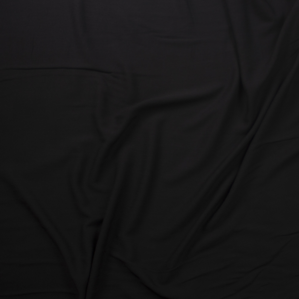 Black Rayon Gauze Fabric By The Yard - Wide shot