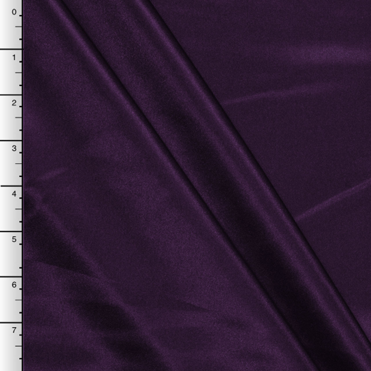 Plum Midweight Bridal Satin