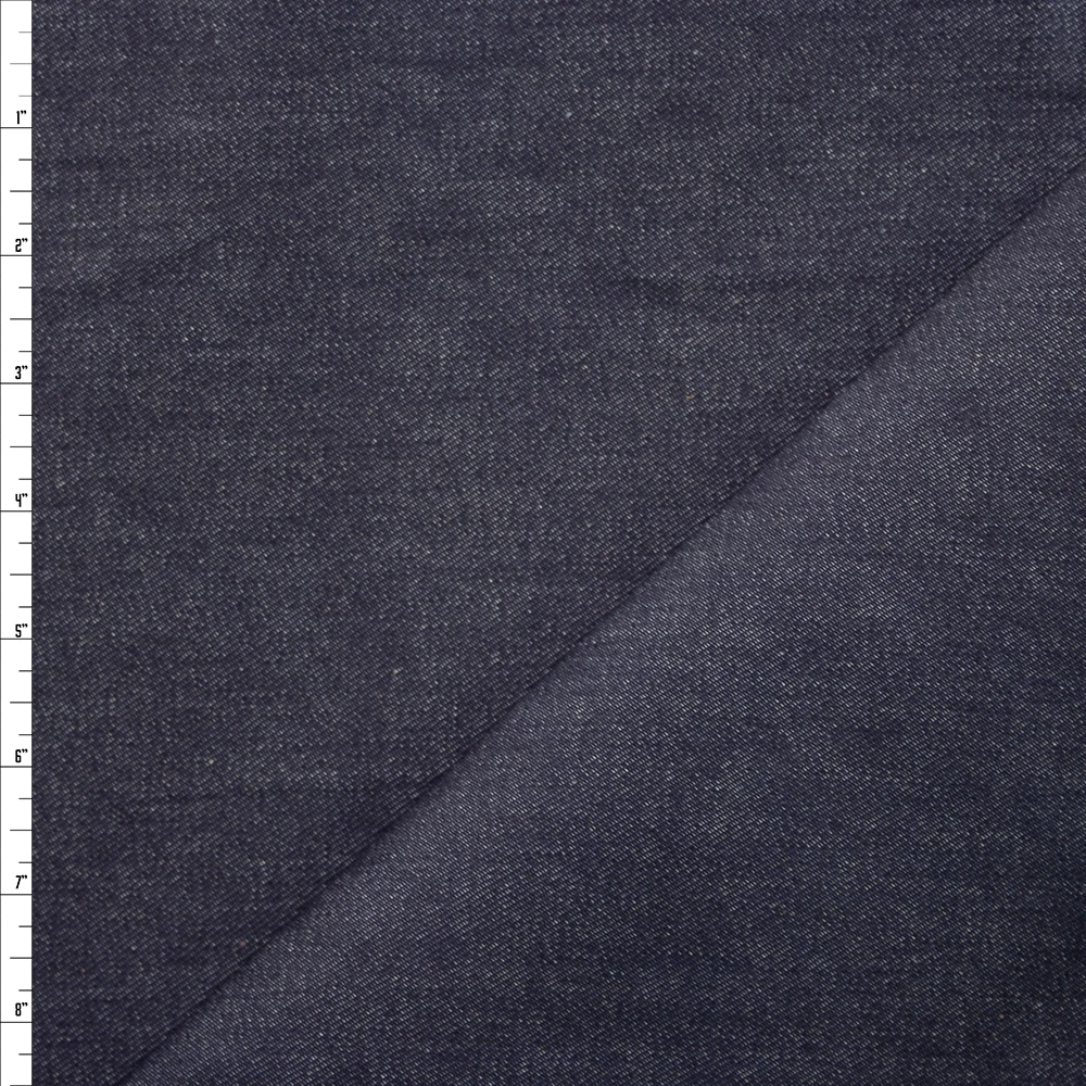 Dark Indigo Designer 14oz Denim from ‘7 for All Mankind’ #24466 Fabric By The Yard