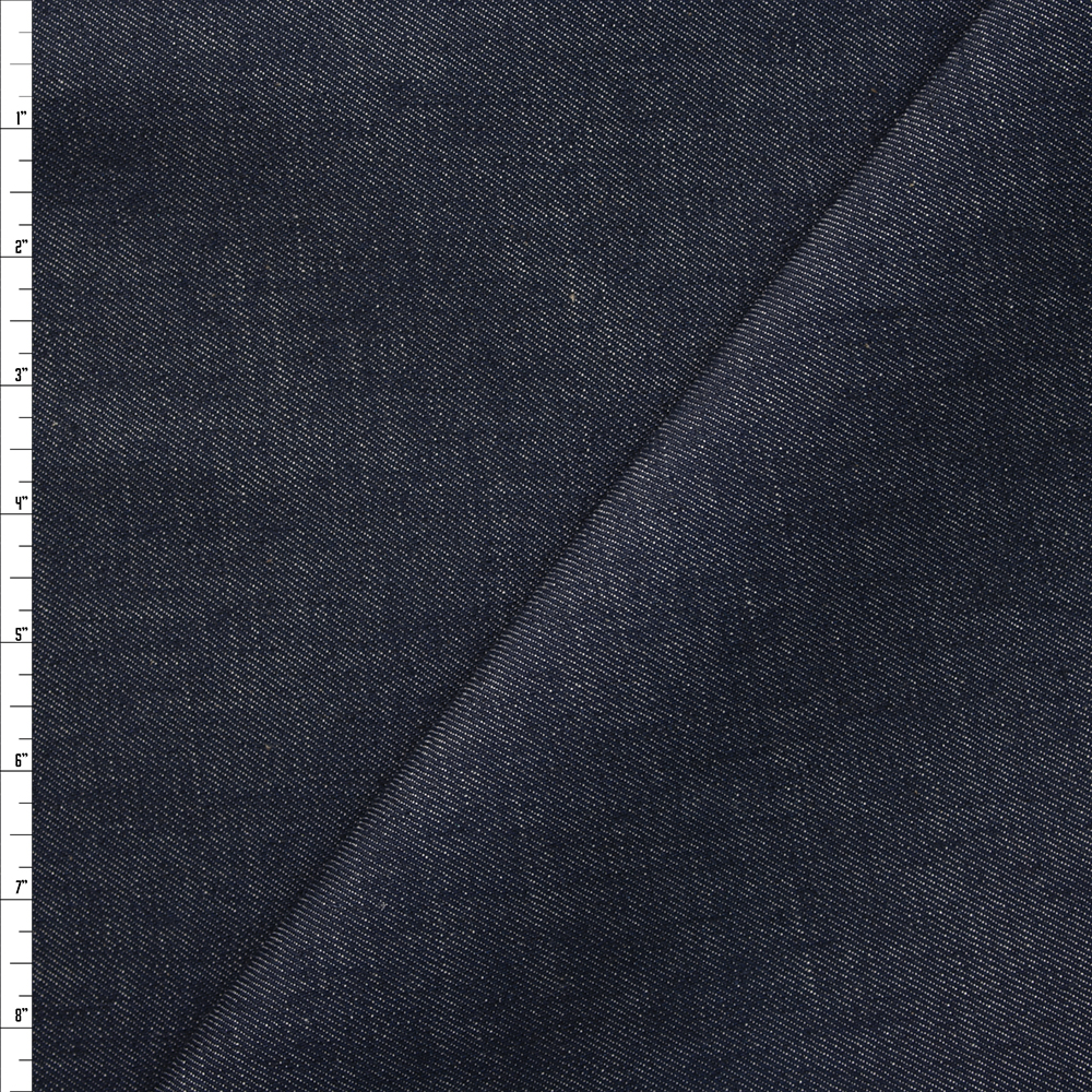 Dark Indigo Designer 12oz Denim from ‘7 for All Mankind’ #24473 Fabric By The Yard