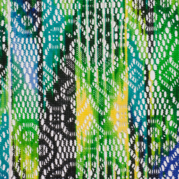 Ikat Style Lace Print Fabric