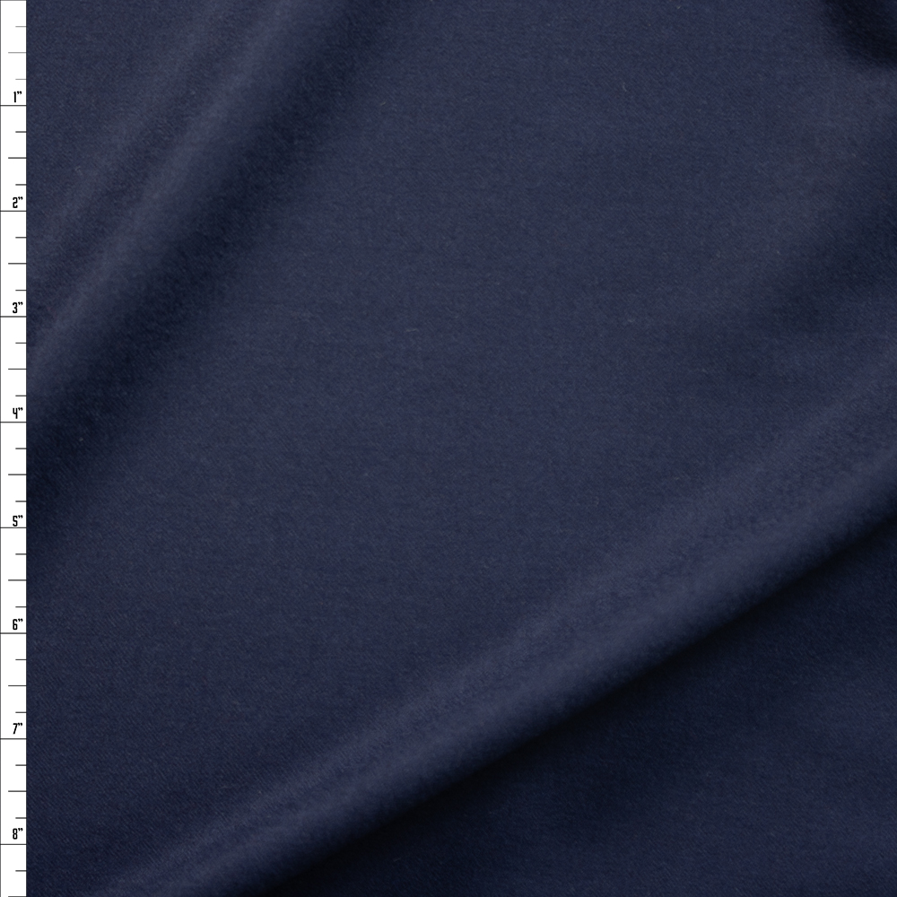 Navy Blue Midweight Wool Coating #24554 Fabric By The Yard