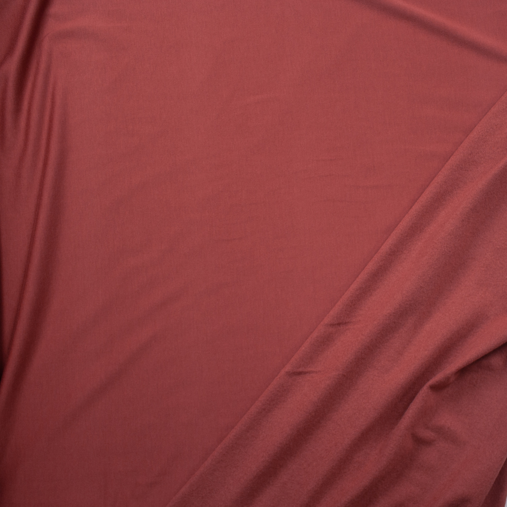 Rust Lightweight Designer Sweatshirt Fleece Fabric By The Yard - Wide shot