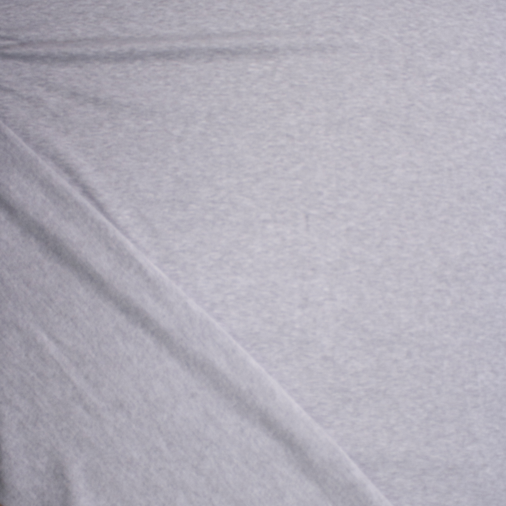 Light Grey Heather Lightweight Designer Sweatshirt Fleece Fabric By The Yard - Wide shot