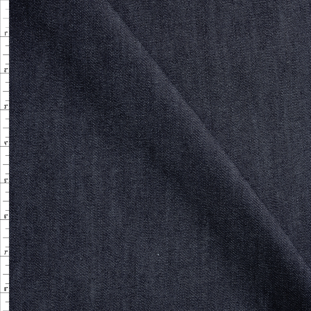 Indigo Designer Stretch Denim #25539 Fabric By The Yard