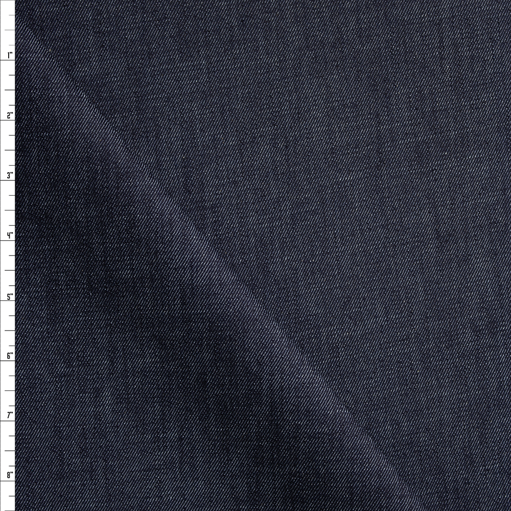 Indigo Designer Stretch Denim #25540 Fabric By The Yard