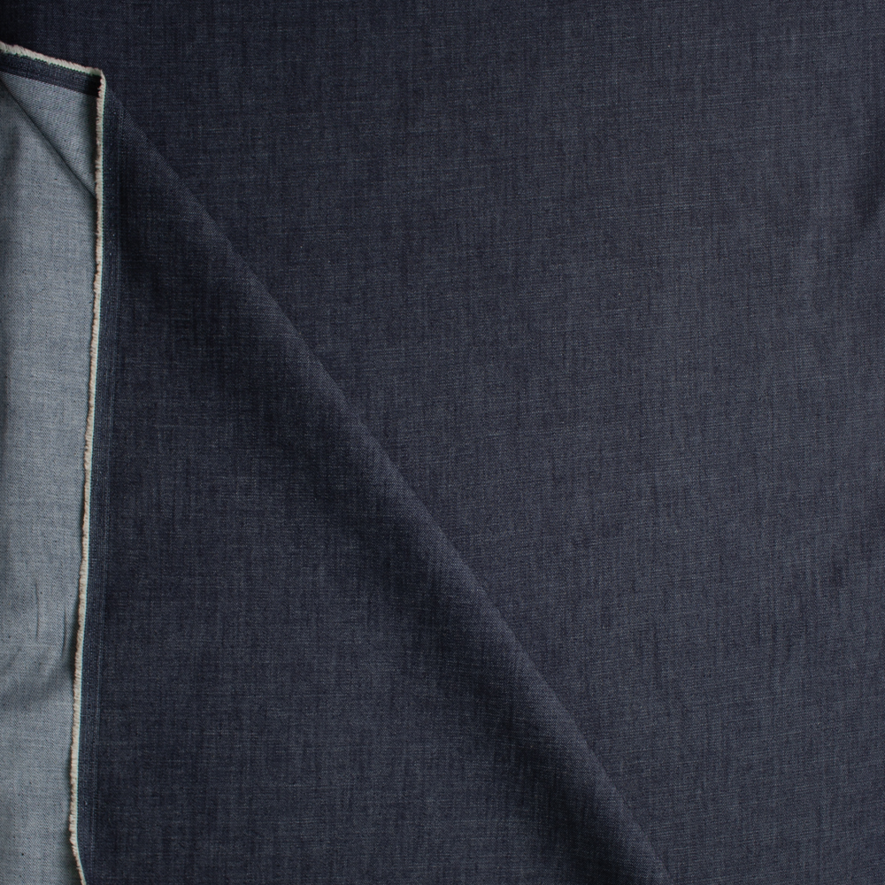 Indigo Designer Stretch Denim #25540 Fabric By The Yard - Wide shot