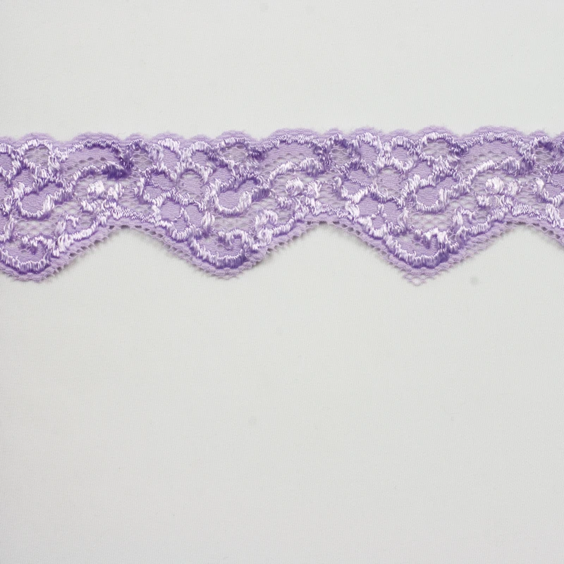 2" Lavander Floral Stretch Trim