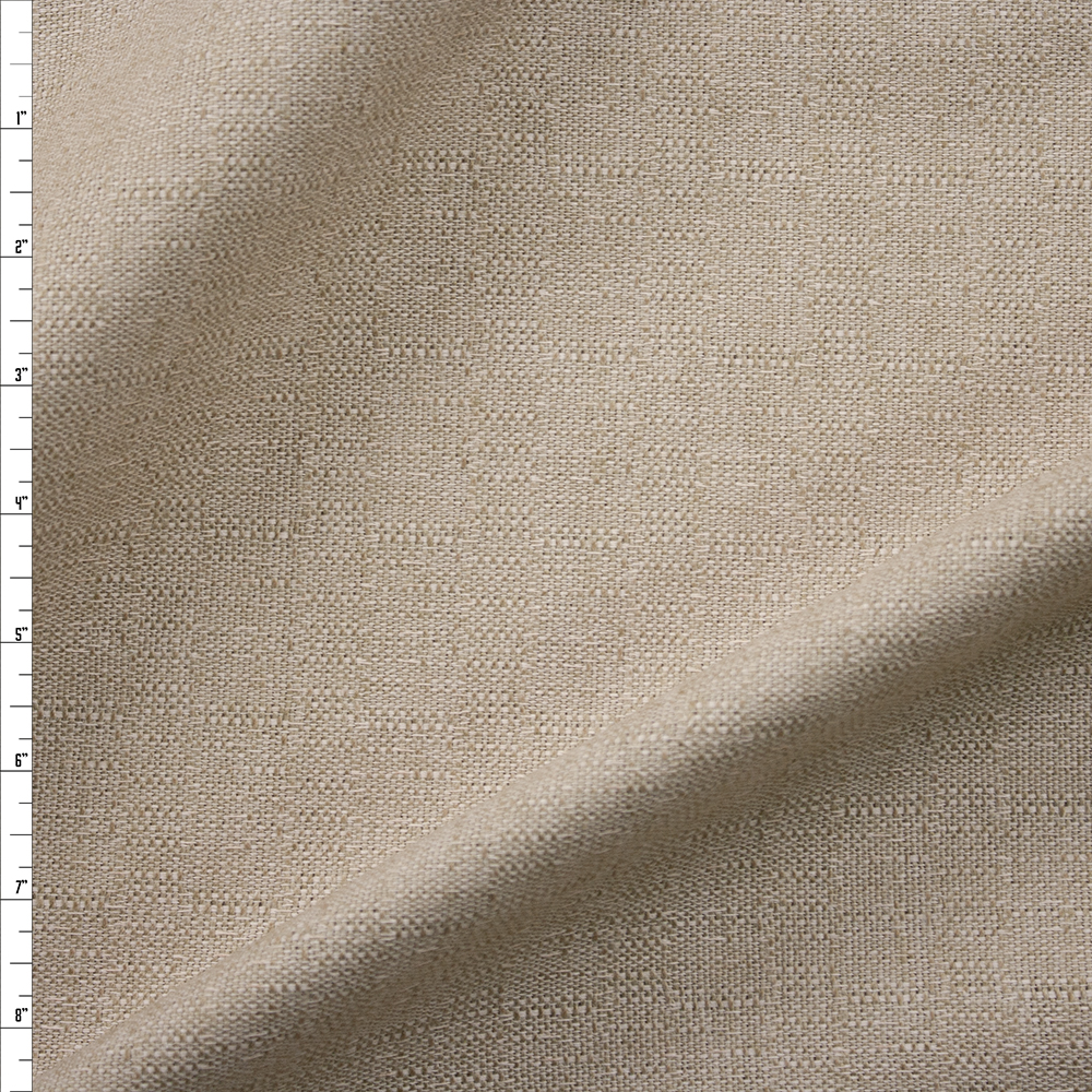 Oatmeal Slubby Washed Cotton/Linen Blend Fabric By The Yard