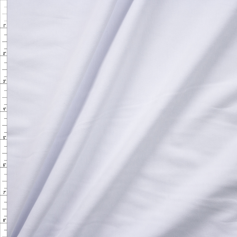 White Laguna Stretch Cotton Jersey from Robert Kaufman Fabric By The Yard