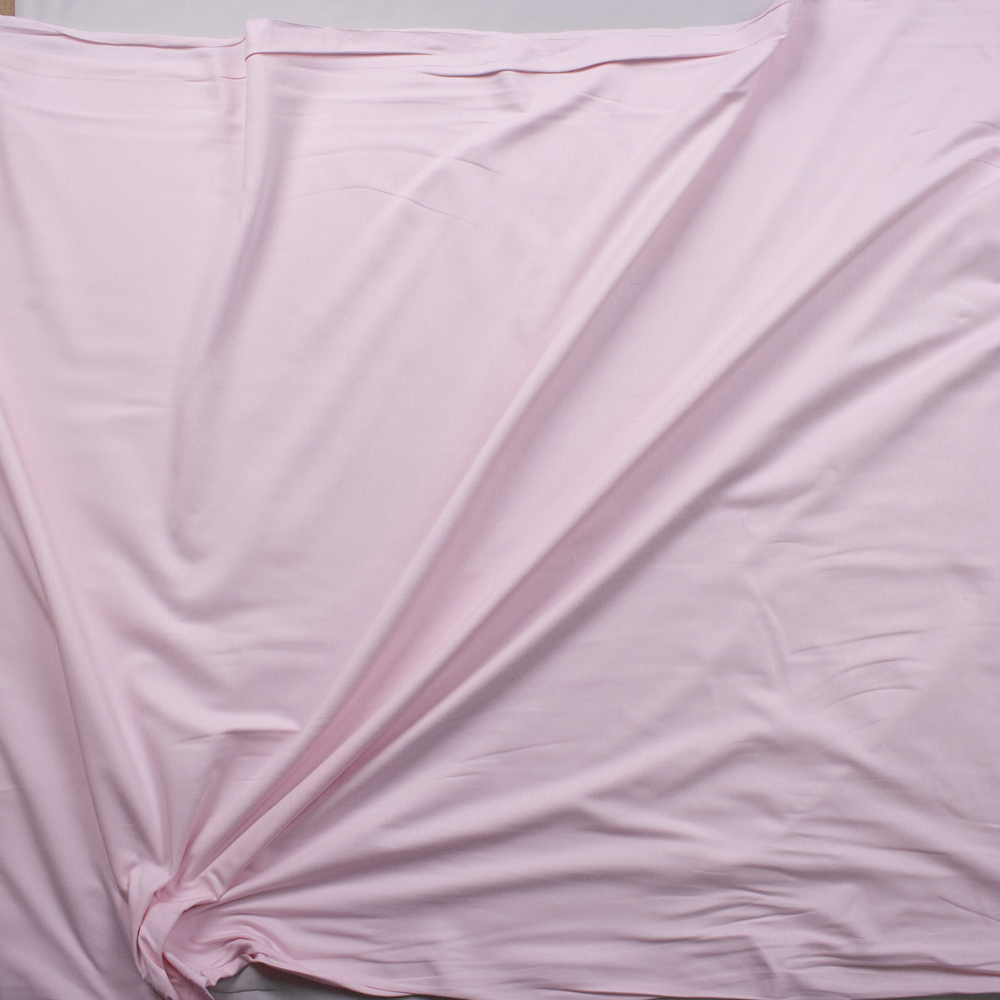 Pink Laguna Stretch Cotton Jersey from Robert Kaufman Fabric By The Yard - Wide shot