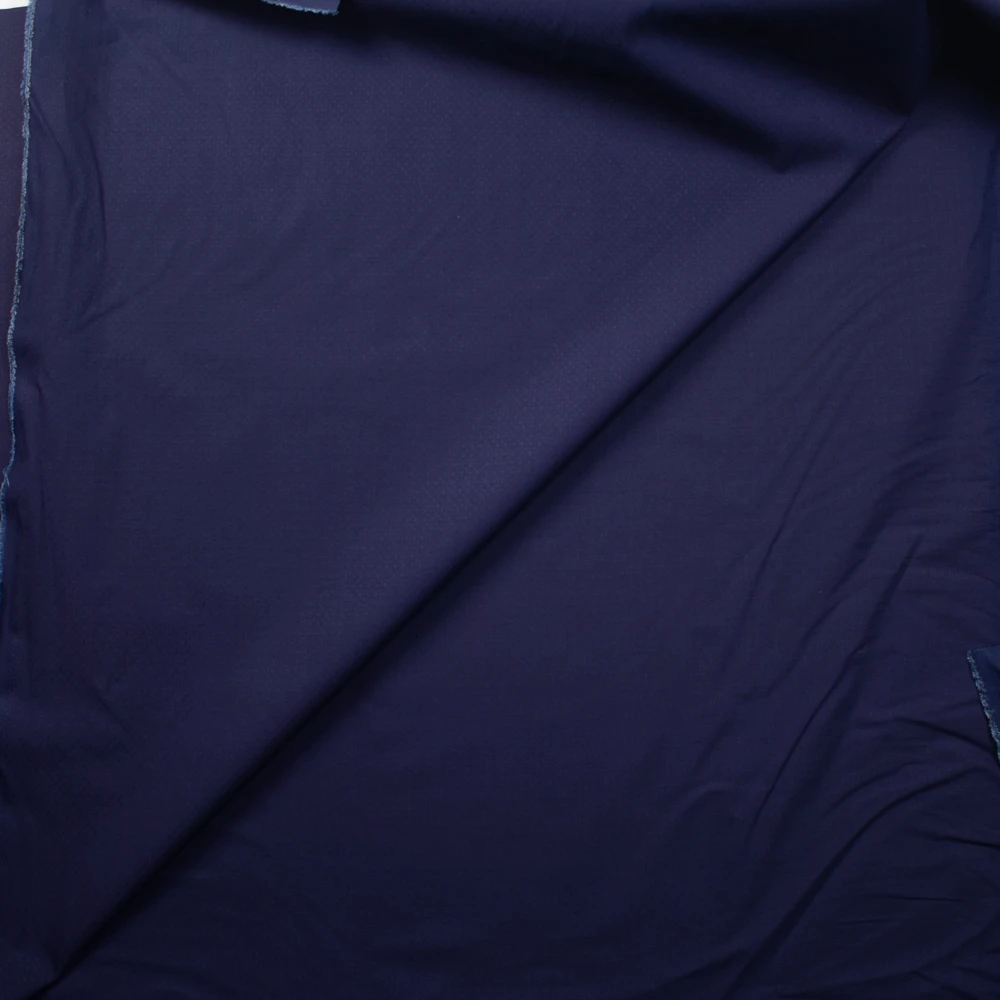 Indigo Nimes Diamond Texture Poplin Robert Kaufman Fabric By The Yard - Wide shot