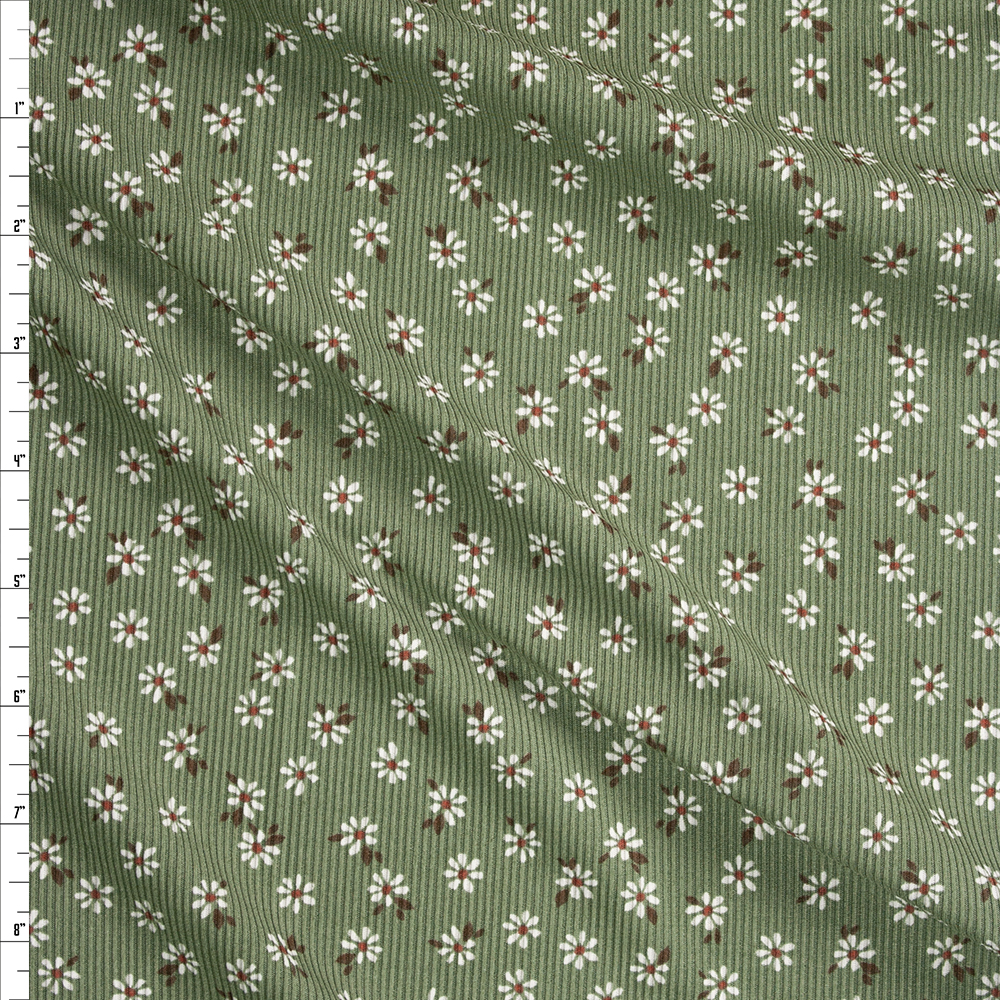 1016 Sage 2x1 Yummy Rib by Mook Fabrics Fabric By The Yard